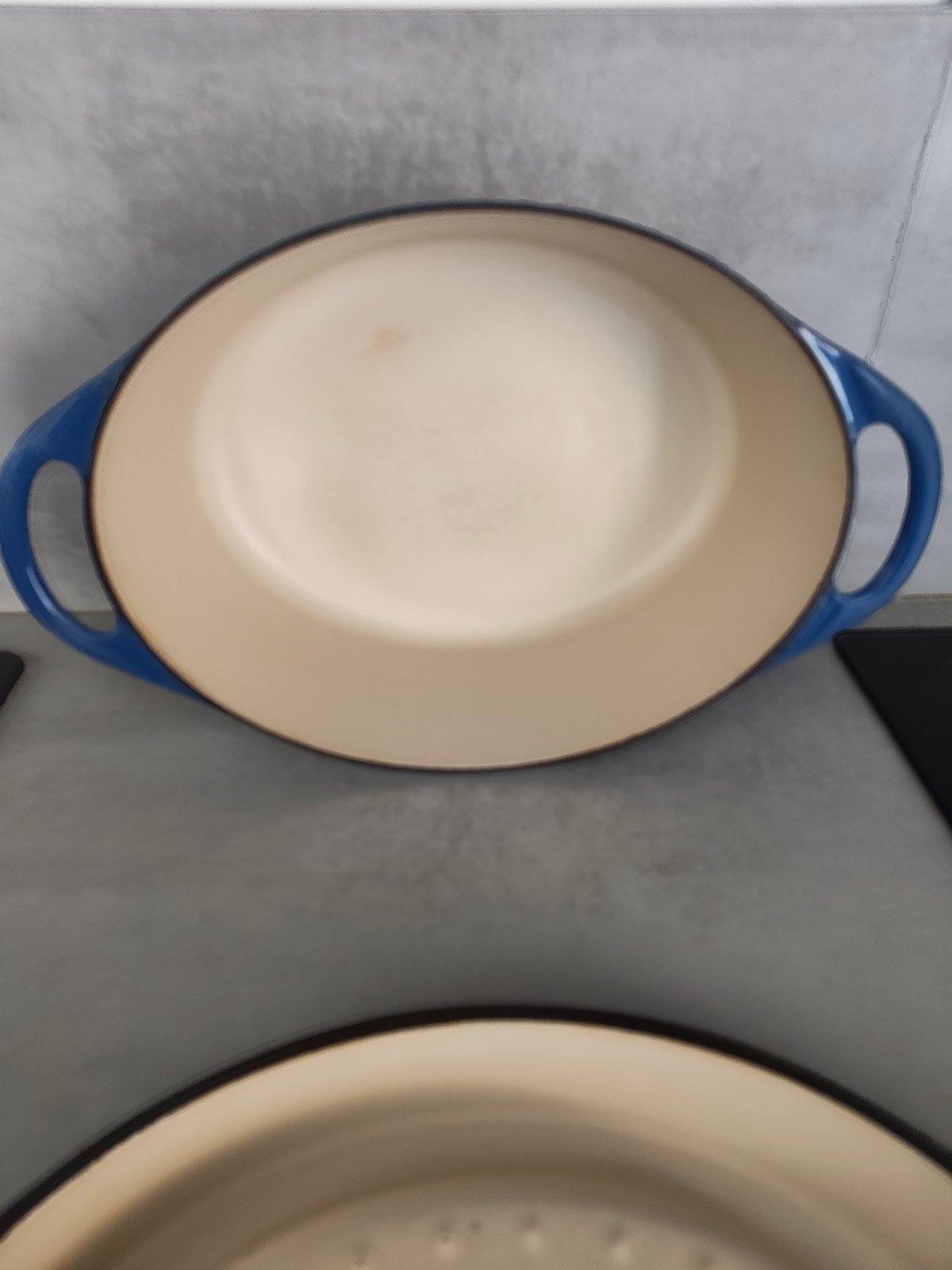 Vintage Cousances Doufeu – Le Creuset Group – Rare Blue Enamel Cast Iron – Made in France — photo 6