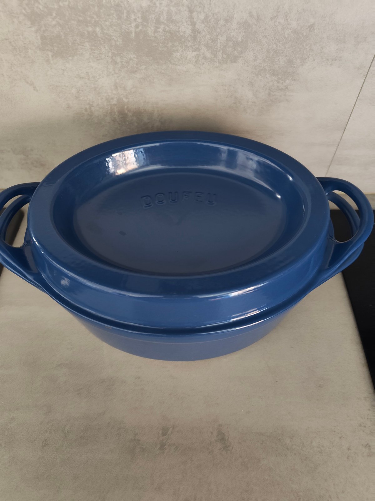 Vintage Cousances Doufeu – Le Creuset Group – Rare Blue Enamel Cast Iron – Made in France — photo 10