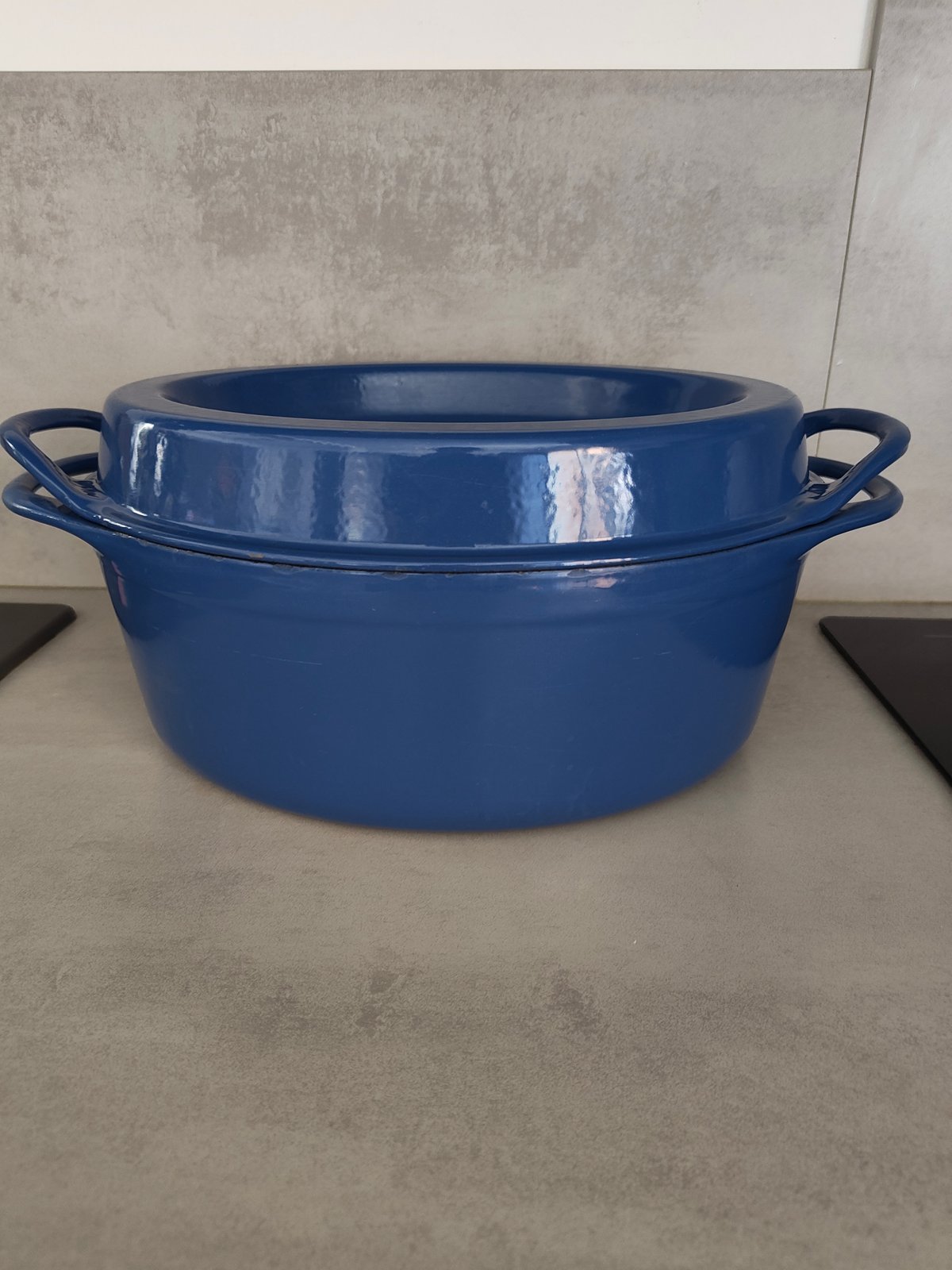 Vintage Cousances Doufeu – Le Creuset Group – Rare Blue Enamel Cast Iron – Made in France — photo 12