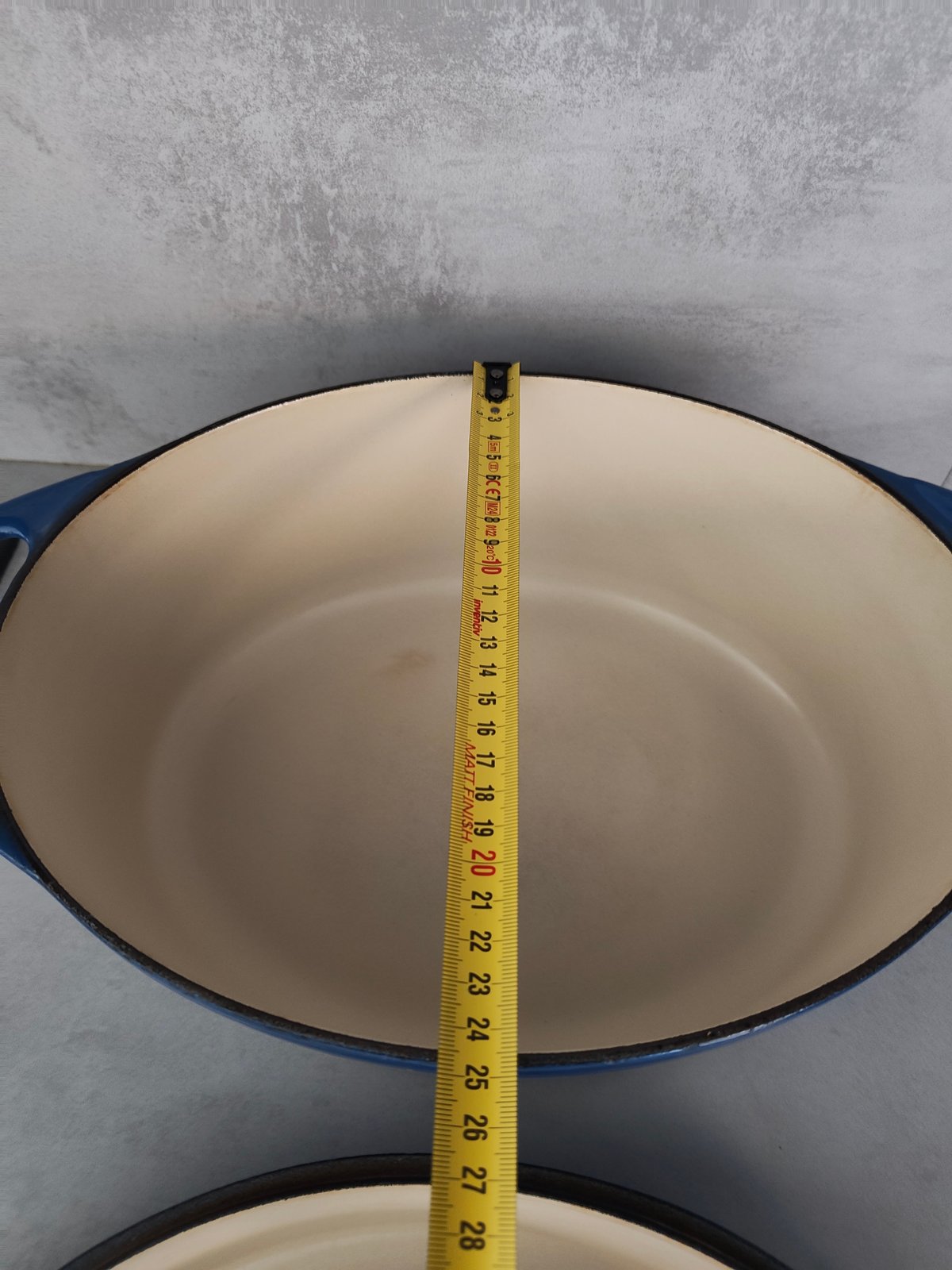 Vintage Cousances Doufeu – Le Creuset Group – Rare Blue Enamel Cast Iron – Made in France — photo 14