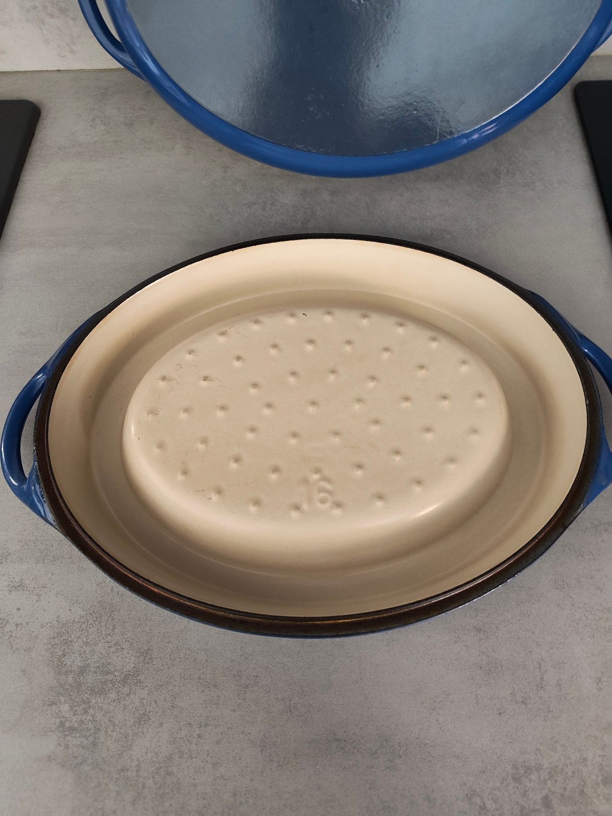 Vintage Cousances Doufeu – Le Creuset Group – Rare Blue Enamel Cast Iron – Made in France — photo 15
