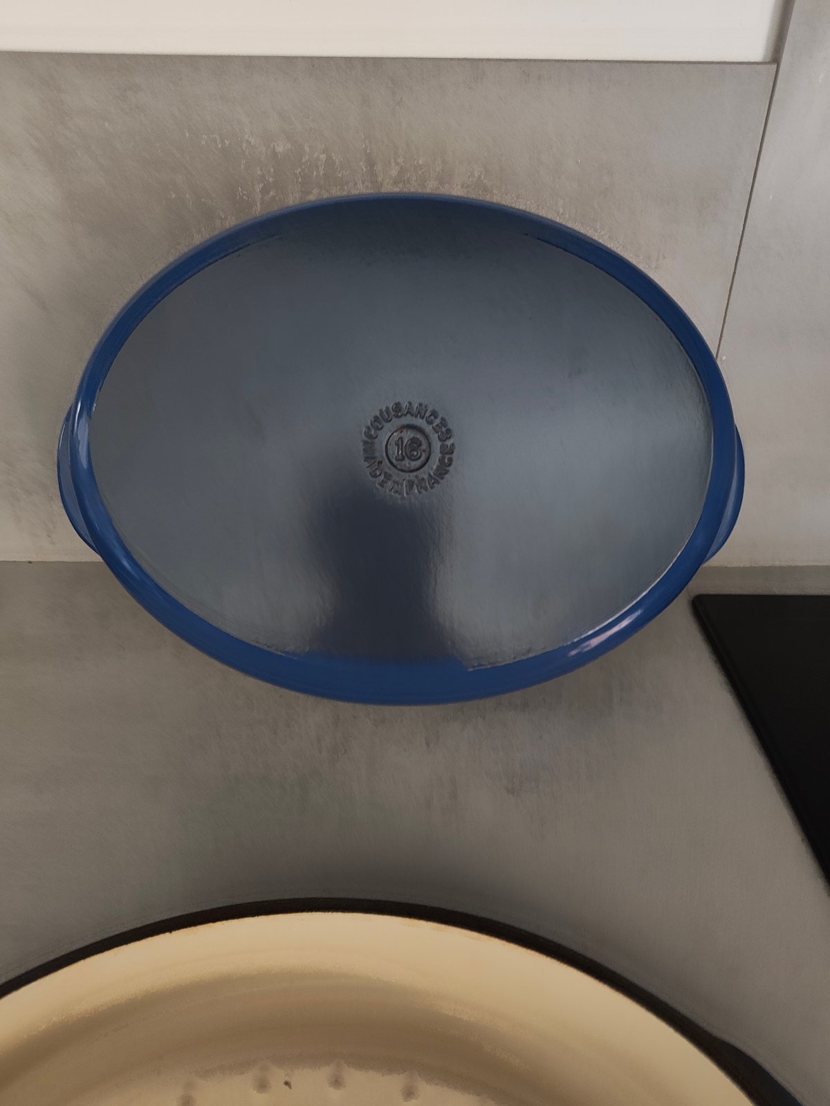 Vintage Cousances Doufeu – Le Creuset Group – Rare Blue Enamel Cast Iron – Made in France — photo 17