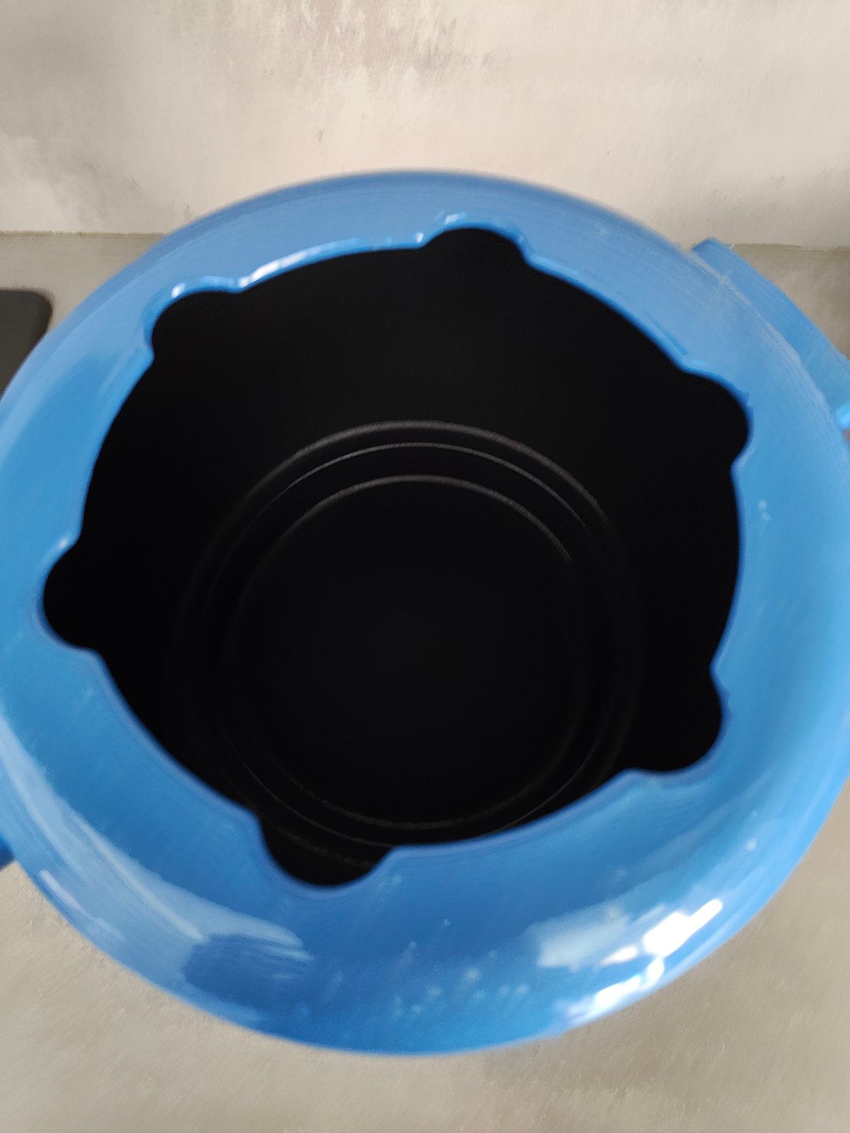 Vintage Cousances (Le Creuset) Cast Iron Fondue Set – Blue — photo 4