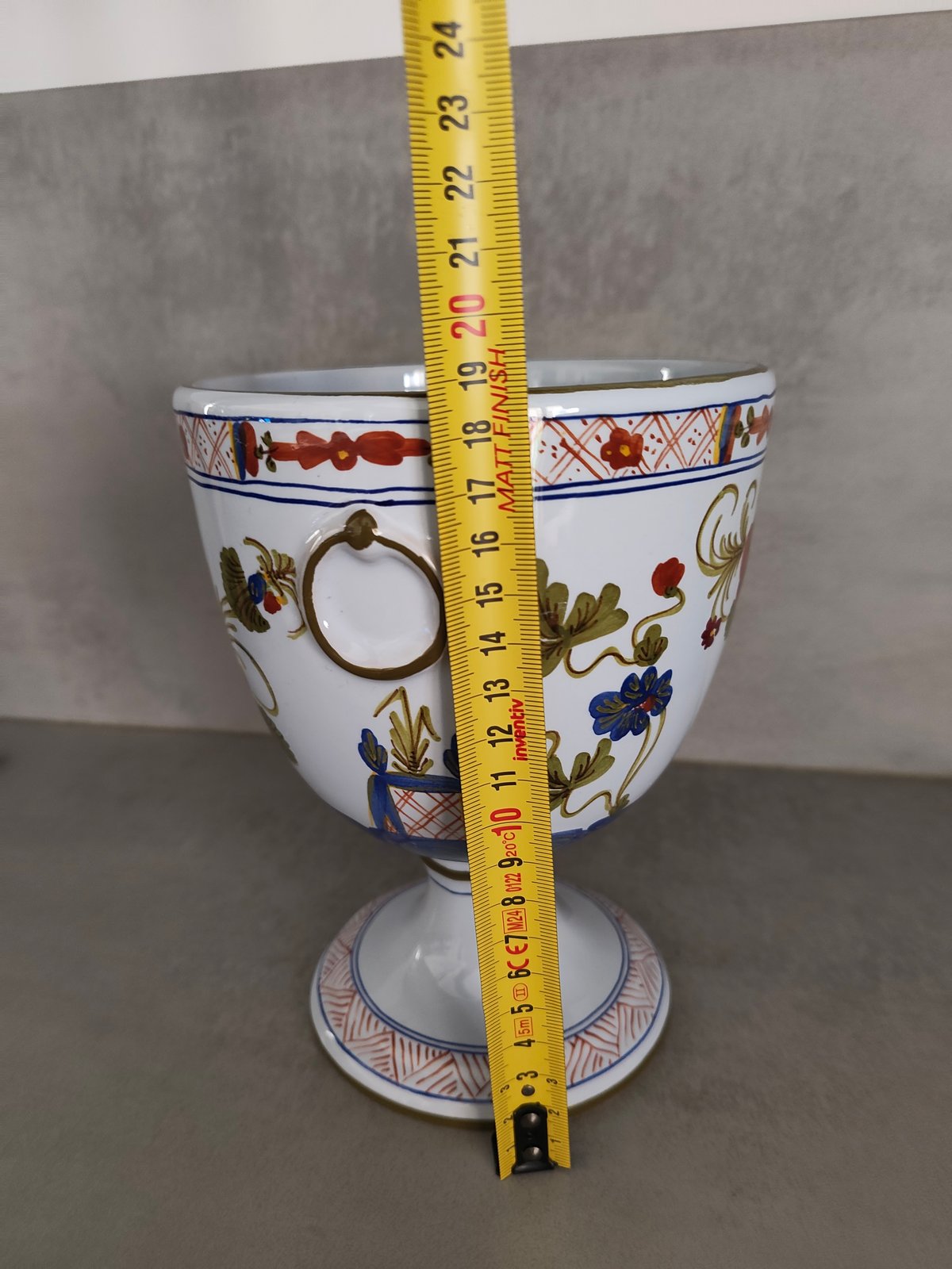 Vintage Italian Hand-Painted Majolica Ceramic Set – Faenza Style Decorative Collection — photo 2