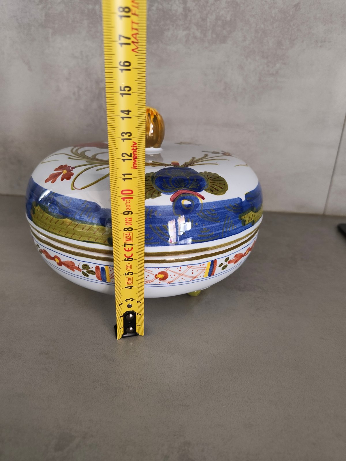 Vintage Italian Hand-Painted Majolica Ceramic Set – Faenza Style Decorative Collection — photo 7