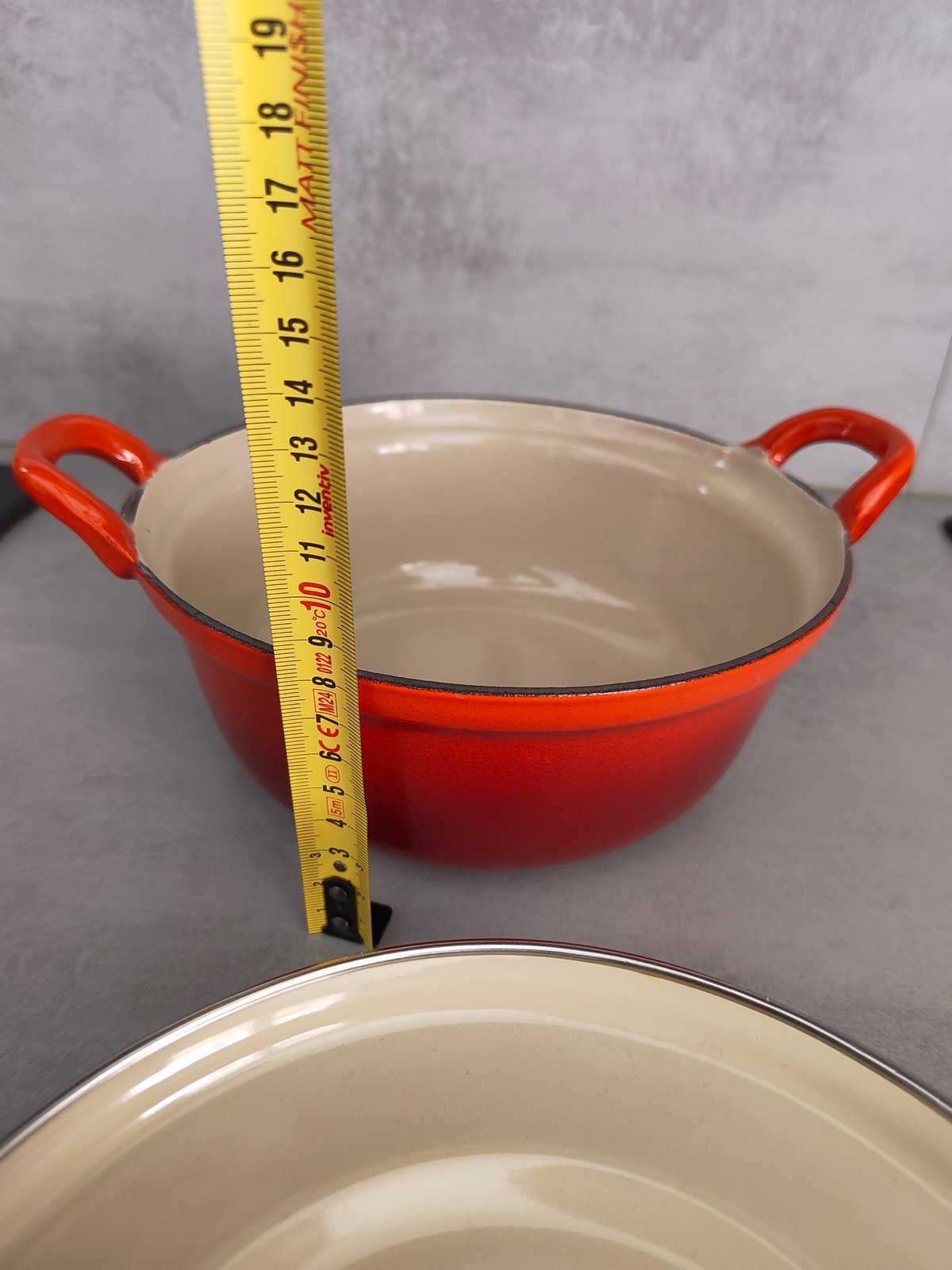 Vintage Le Creuset Cast Iron Dutch Oven No. 20 – Made in France – Enameled Casserole — photo 4