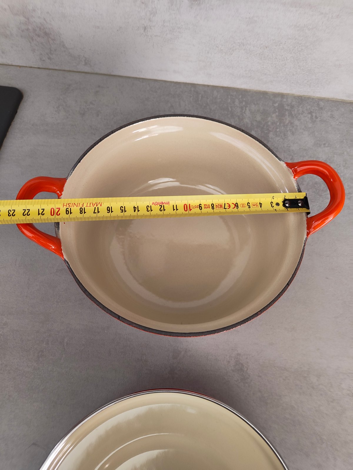 Vintage Le Creuset Cast Iron Dutch Oven No. 20 – Made in France – Enameled Casserole — photo 5