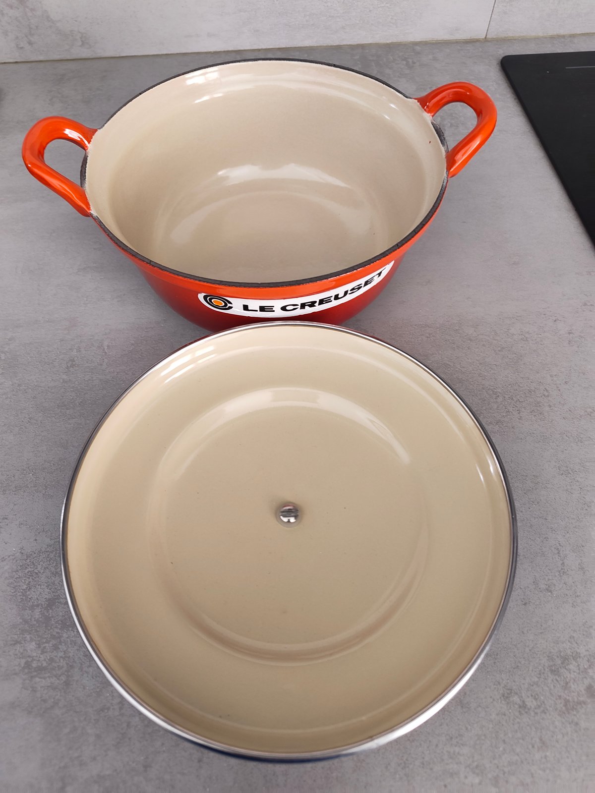 Vintage Le Creuset Cast Iron Dutch Oven No. 20 – Made in France – Enameled Casserole — photo 12