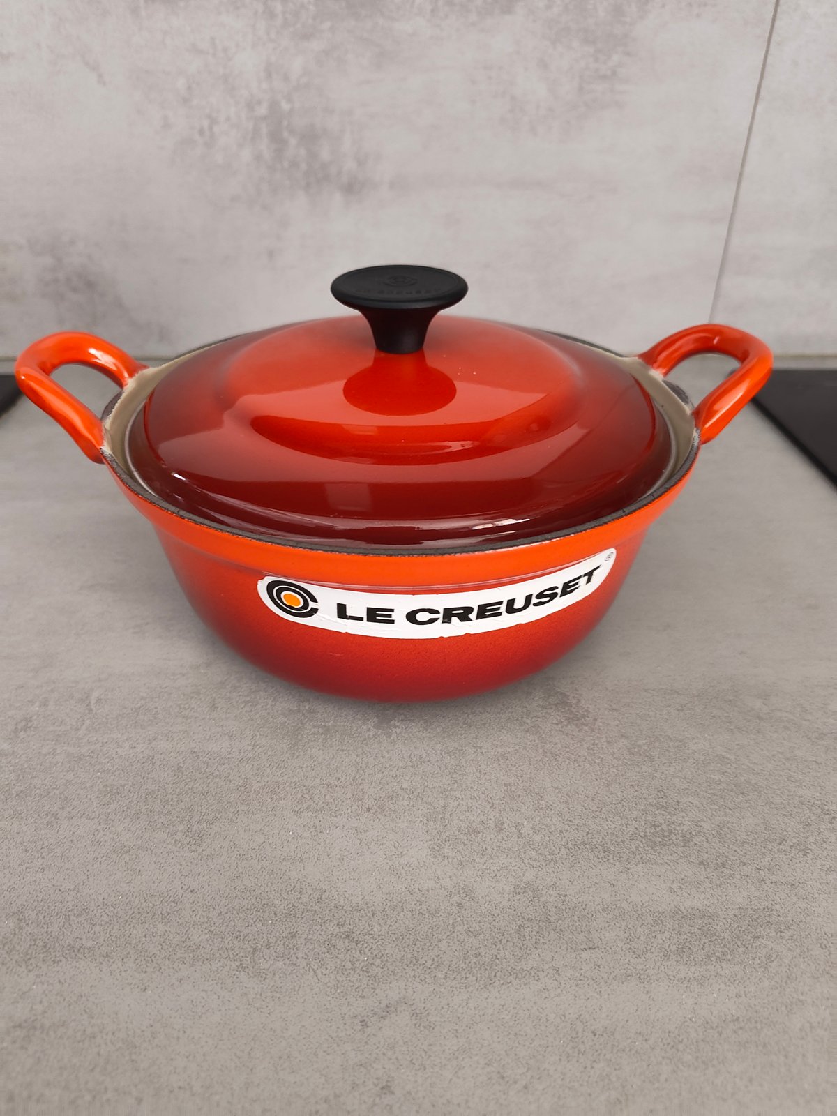 Vintage Le Creuset Cast Iron Dutch Oven No. 20 – Made in France – Enameled Casserole
