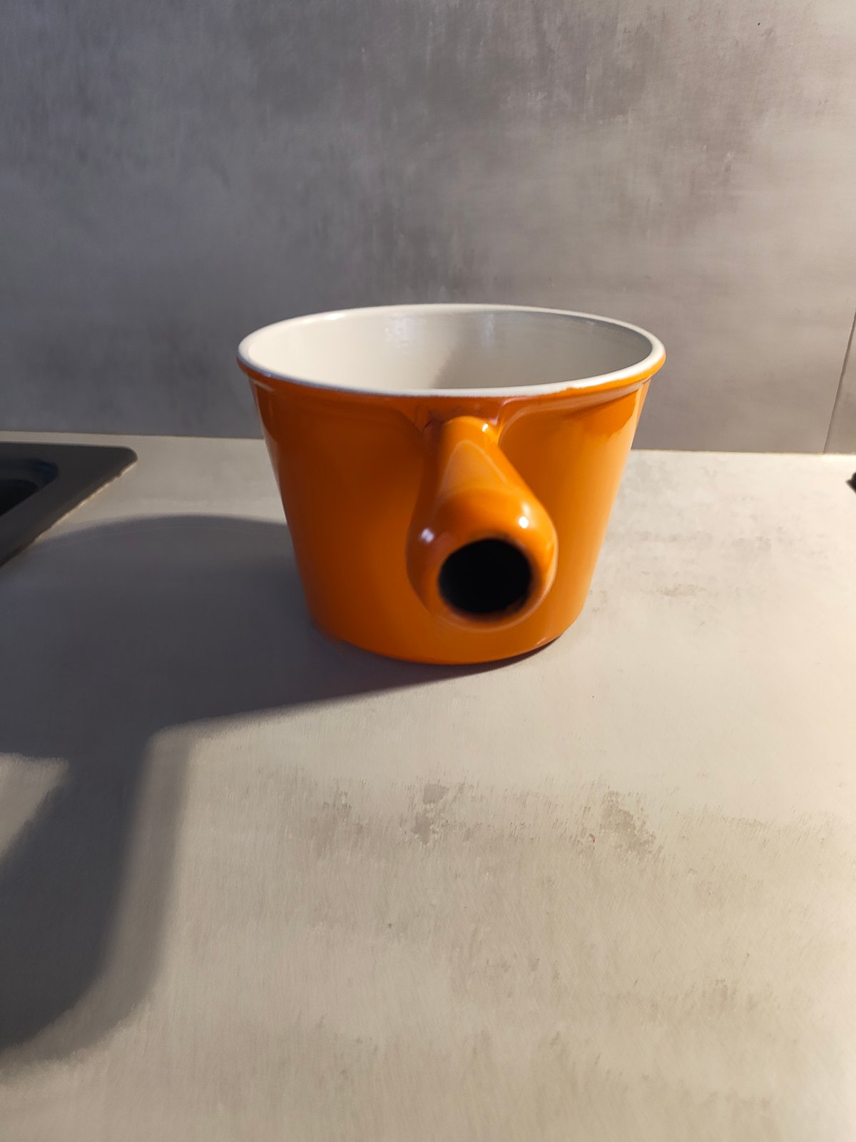Vintage Le Creuset Cast Iron Saucepan – Orange – New / Never Used – Made in France — photo 8