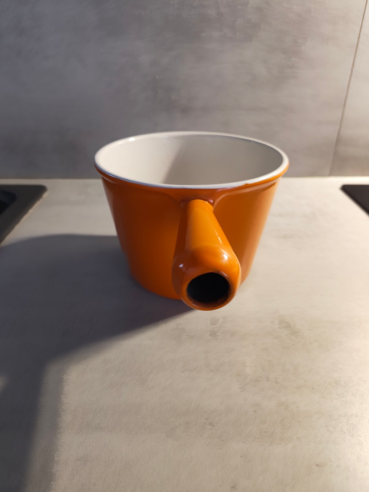 Vintage Le Creuset Cast Iron Saucepan – Orange – New / Never Used – Made in France — photo 13