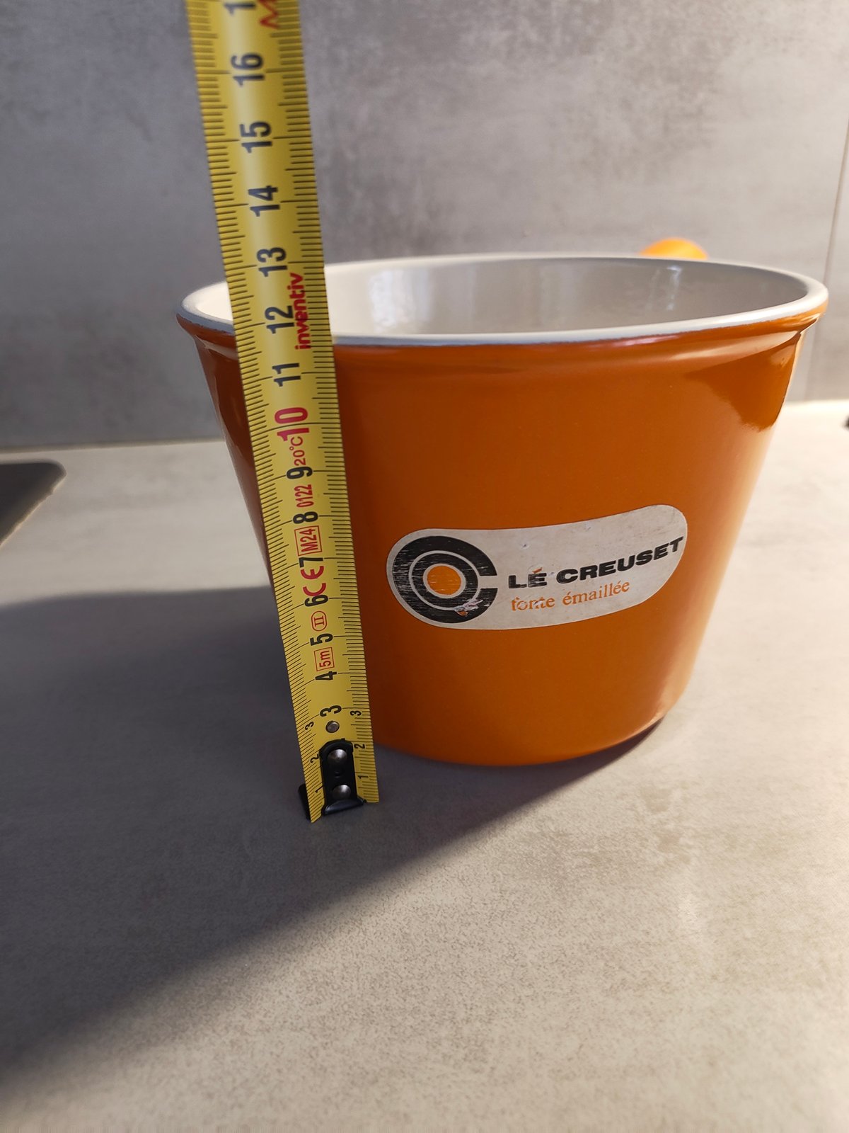 Vintage Le Creuset Cast Iron Saucepan – Orange – New / Never Used – Made in France — photo 18