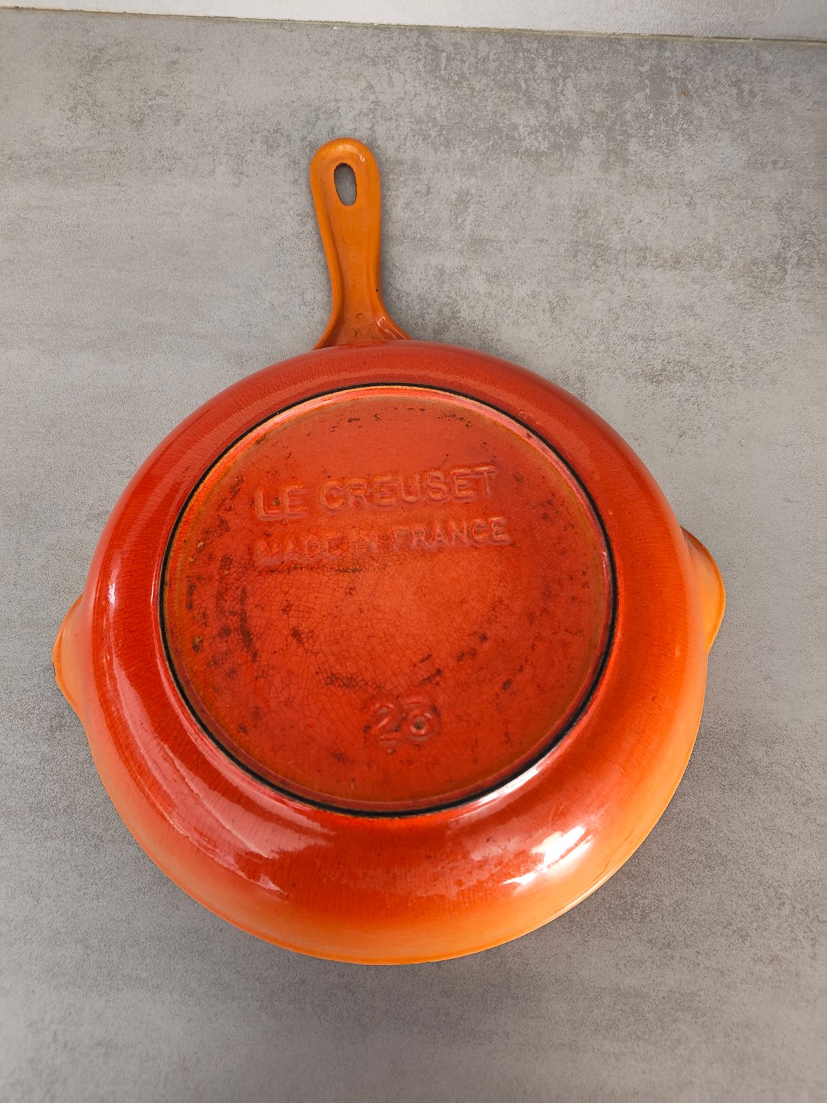 Vintage Le Creuset Cast Iron Skillet (23 cm) — photo 3