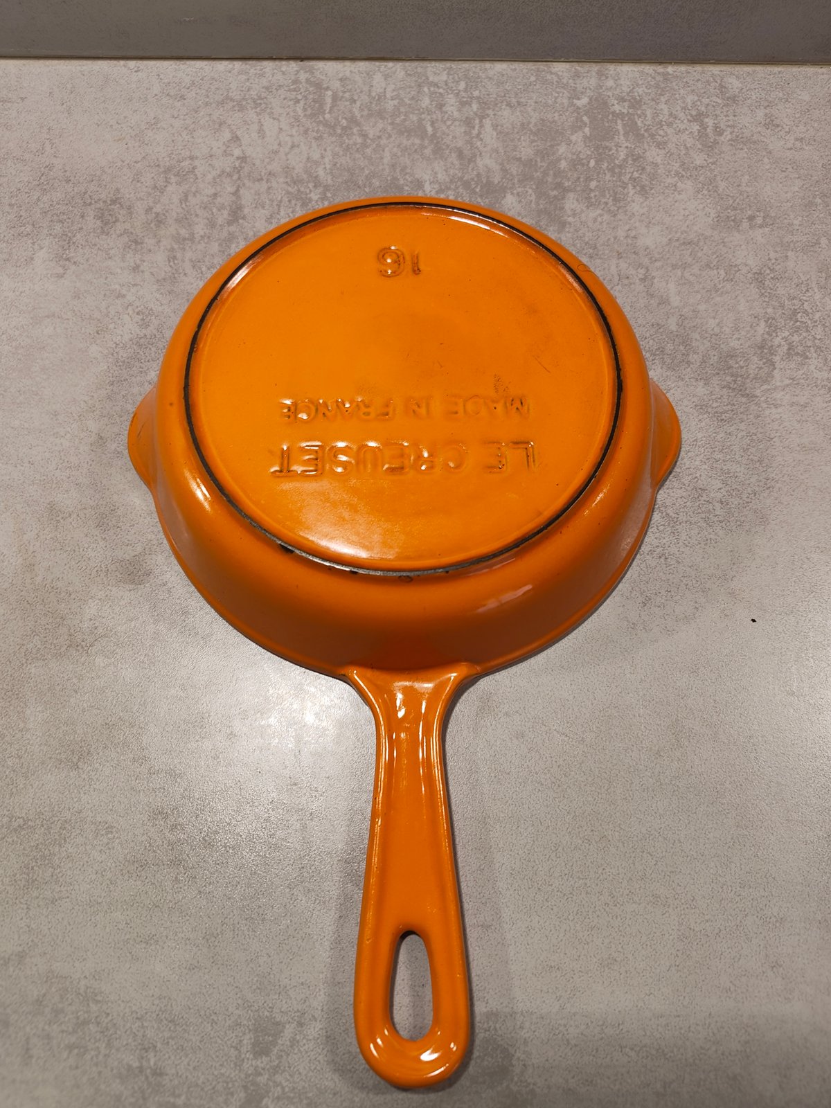 Vintage Le Creuset Cast Iron Skillet / Small Saucepan No.16 – Made in France (1960–1970) — photo 4
