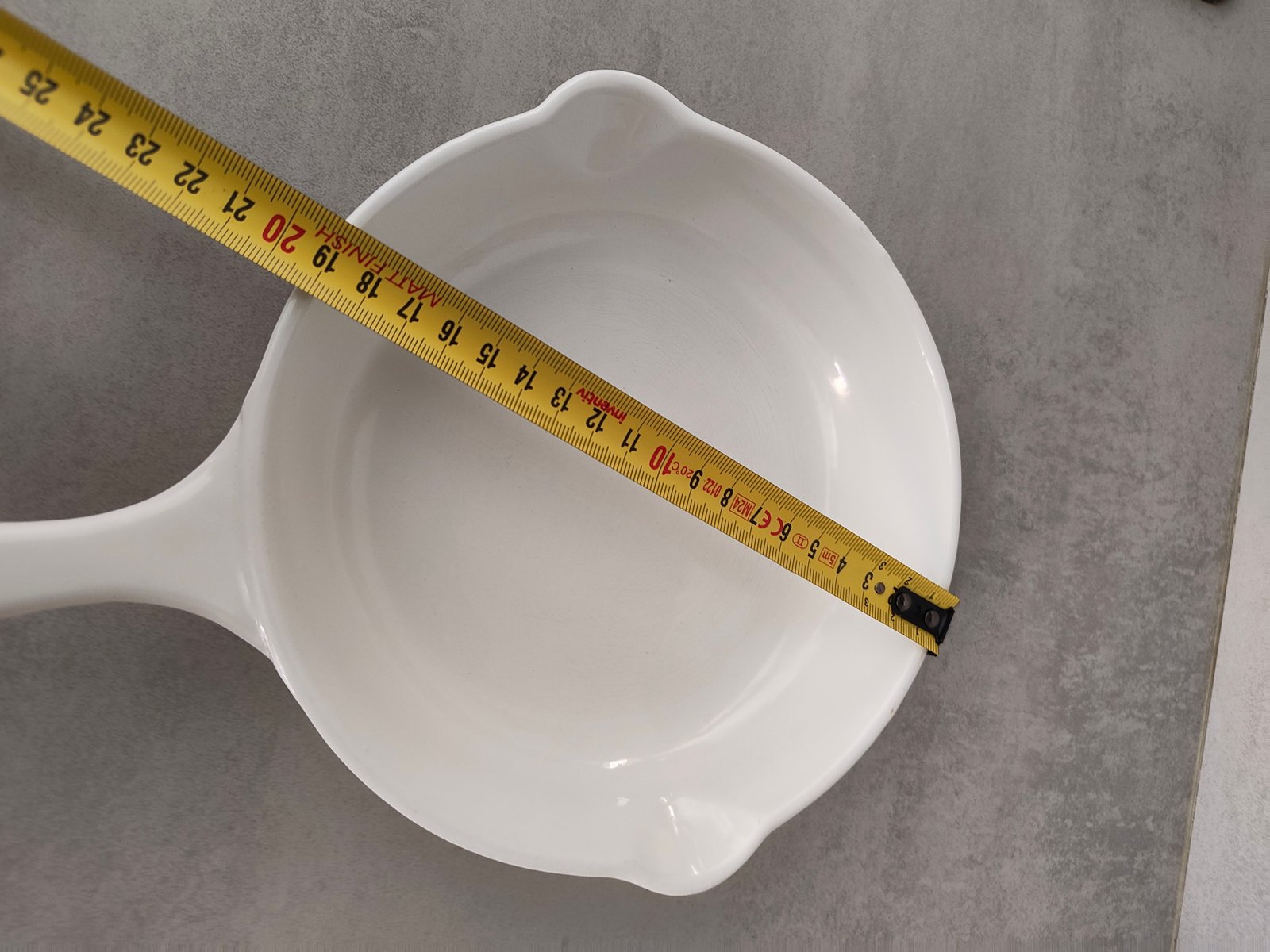 Vintage Le Creuset Cast Iron Skillet – White Enamel – Size 20 — photo 6