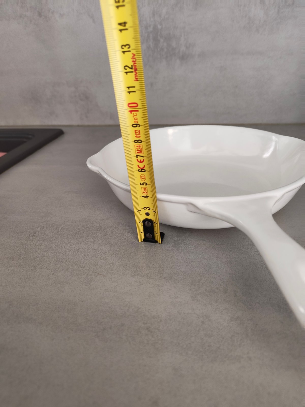 Vintage Le Creuset Cast Iron Skillet – White Enamel – Size 20 — photo 10