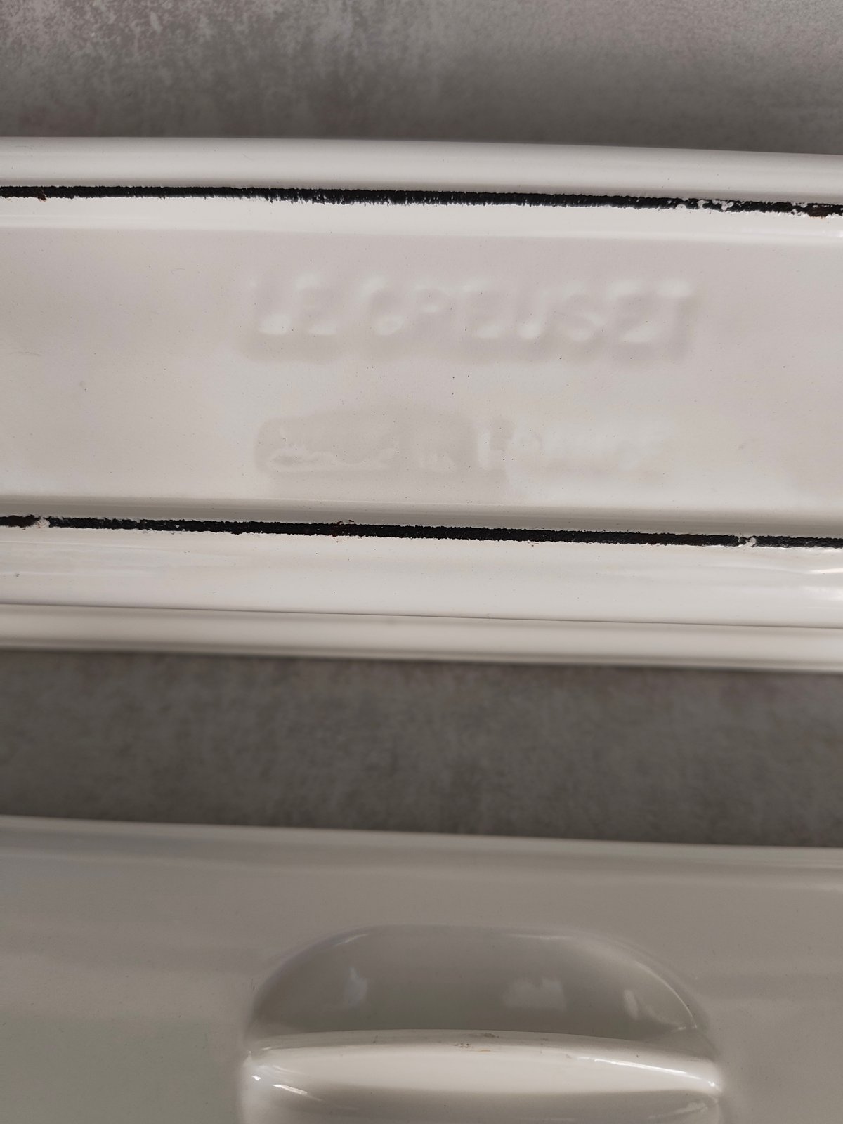Vintage Le Creuset Cast Iron Terrine with Lid – White Enamel – Rare Collectible — photo 8