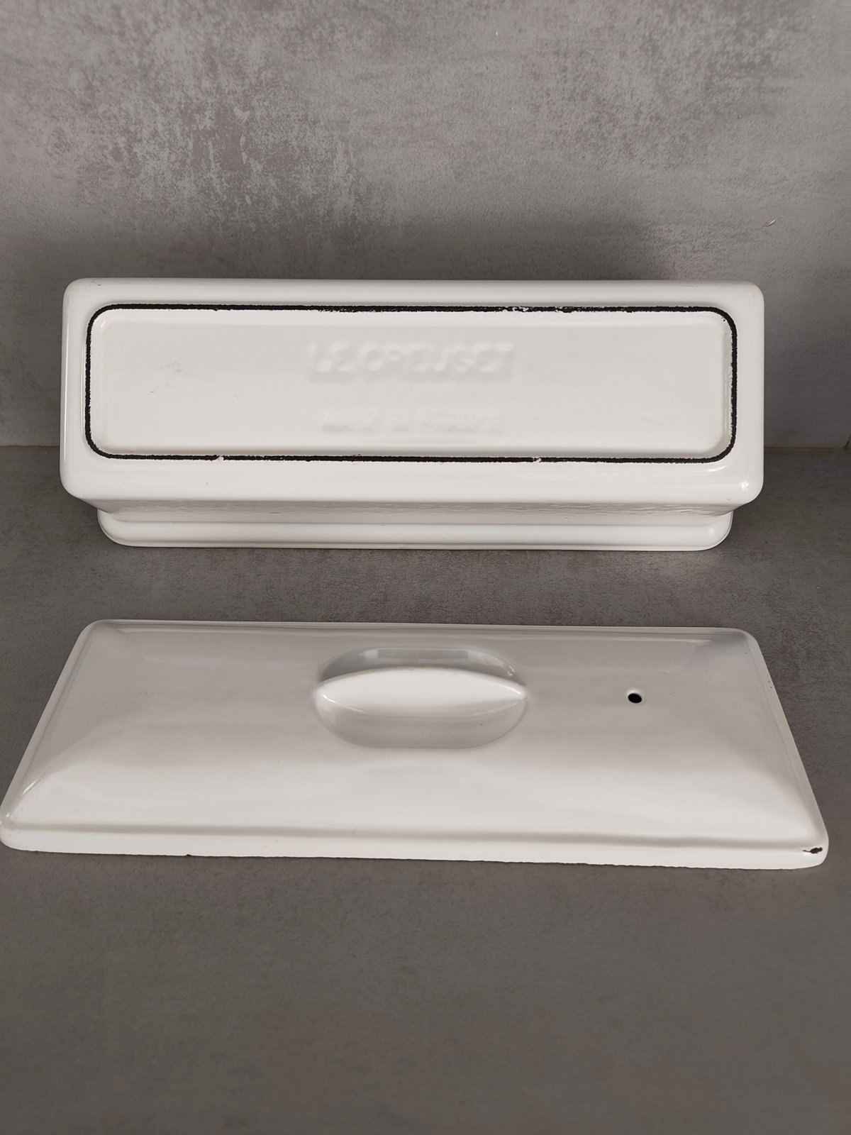 Vintage Le Creuset Cast Iron Terrine with Lid – White Enamel – Rare Collectible — photo 10