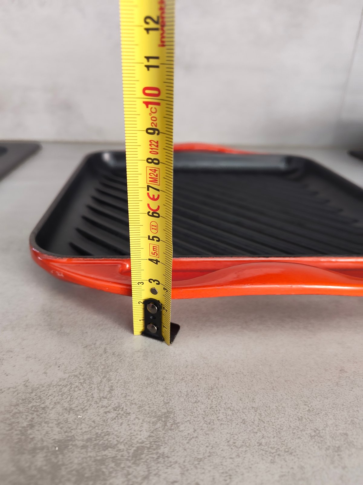 Vintage Le Creuset Enameled Cast Iron Grill Pan – Red — photo 2
