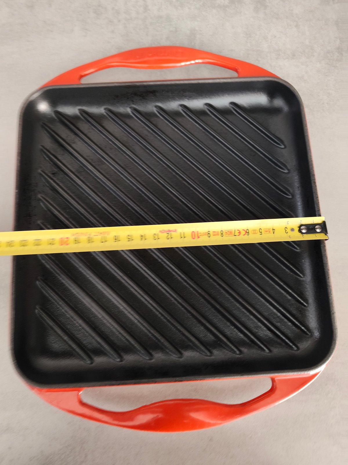 Vintage Le Creuset Enameled Cast Iron Grill Pan – Red — photo 3