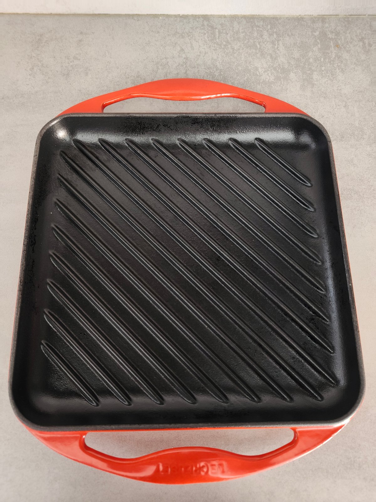 Vintage Le Creuset Enameled Cast Iron Grill Pan – Red — photo 4
