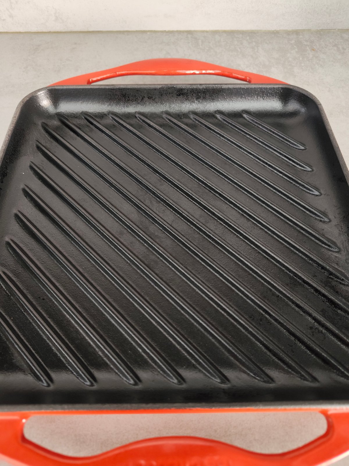 Vintage Le Creuset Enameled Cast Iron Grill Pan – Red — photo 5
