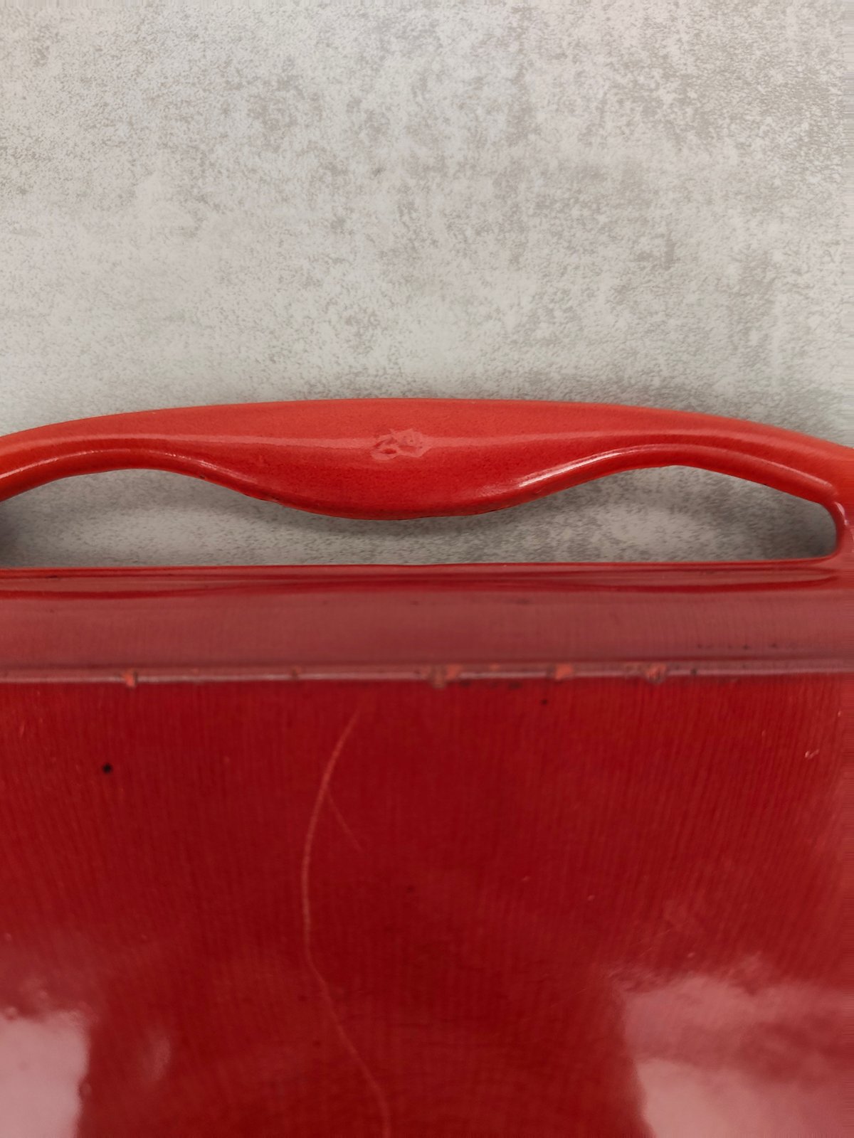 Vintage Le Creuset Enameled Cast Iron Grill Pan – Red — photo 8