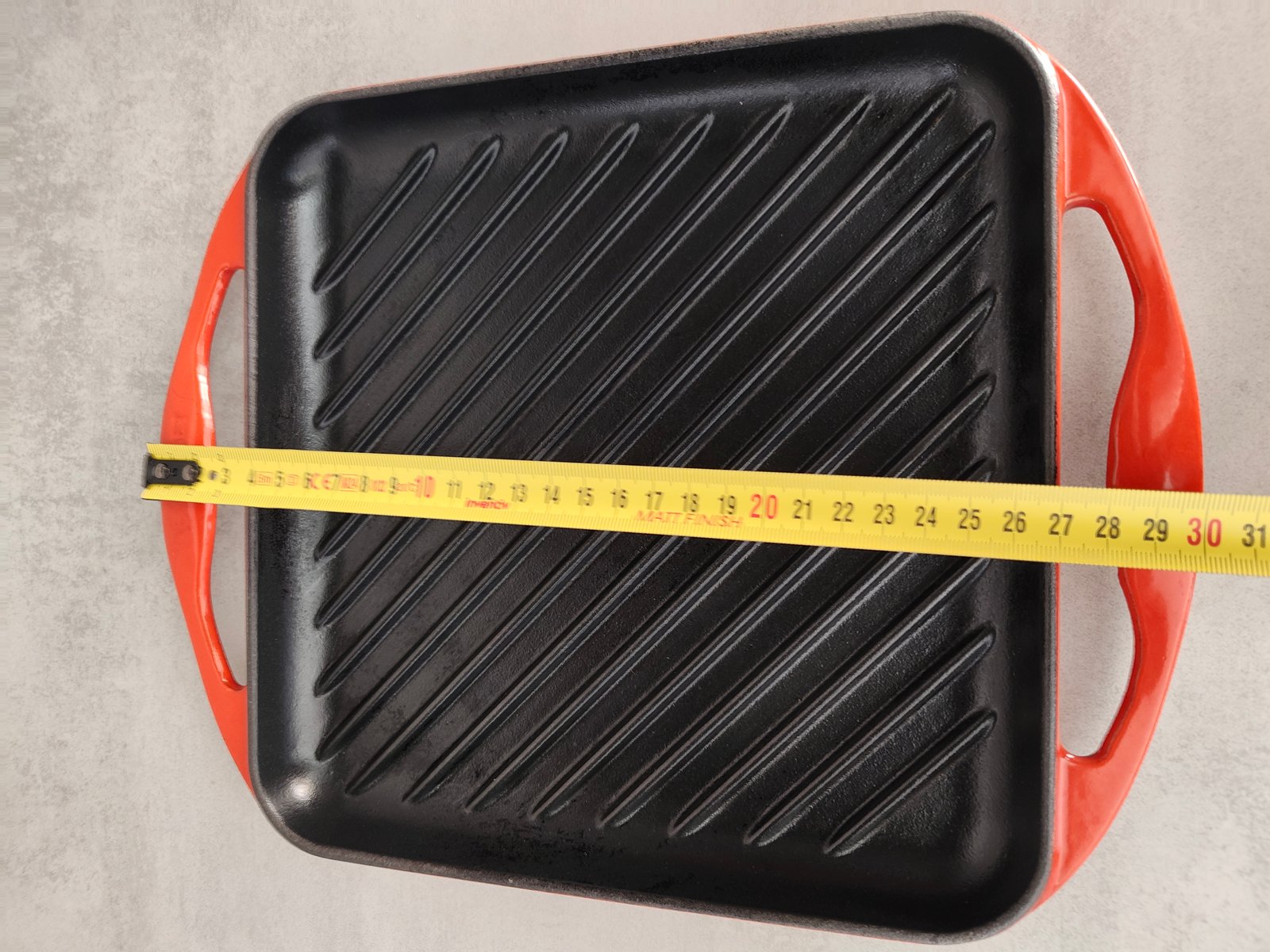 Vintage Le Creuset Enameled Cast Iron Grill Pan – Red — photo 10