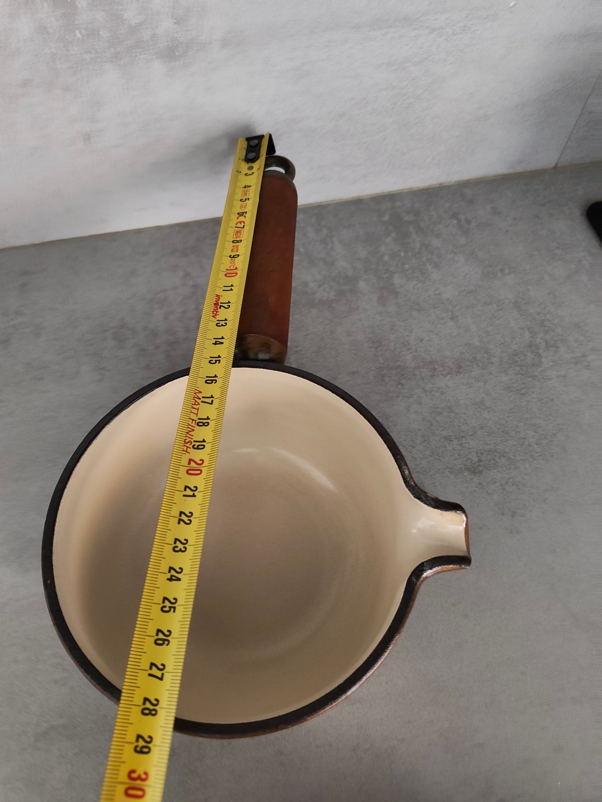 Vintage Le Creuset Enzo Mari Saucepan / Casserole – Rare Design – Made in France — photo 10