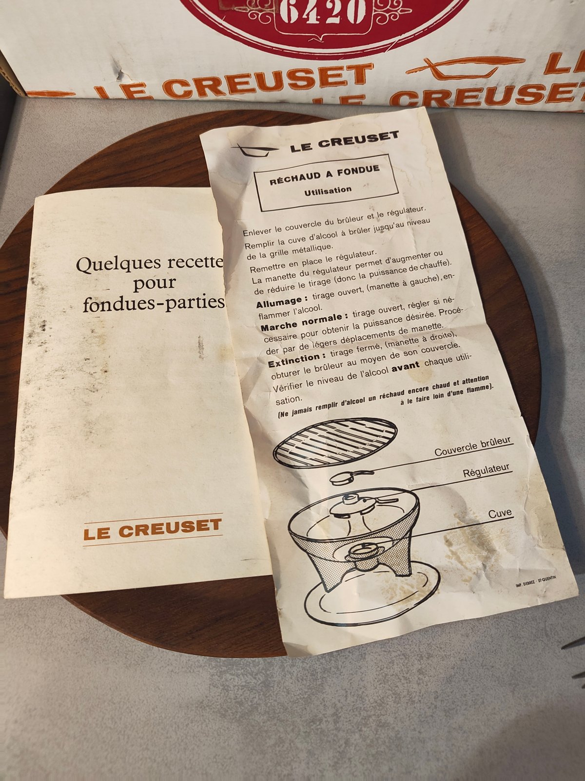 Vintage Le Creuset Fondue Bourguignonne Set 6420 – Complete Set – Made in France — photo 11