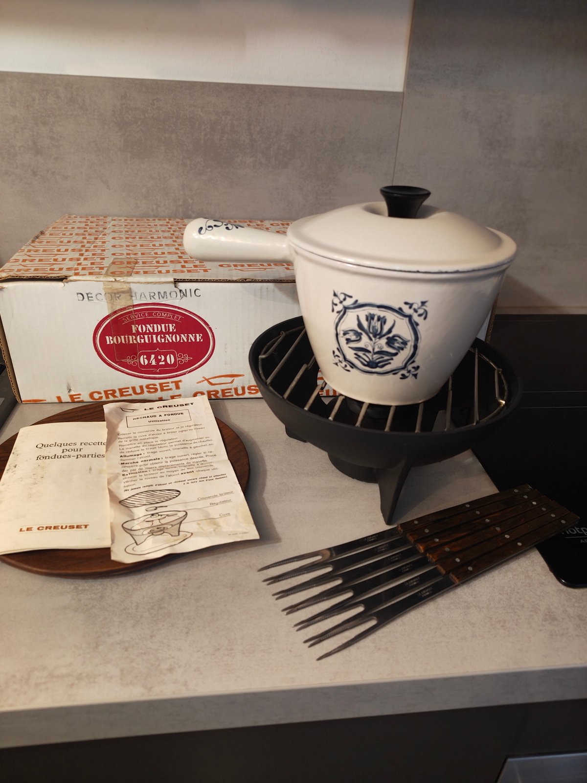 Vintage Le Creuset Fondue Bourguignonne Set 6420 – Complete Set – Made in France — photo 16