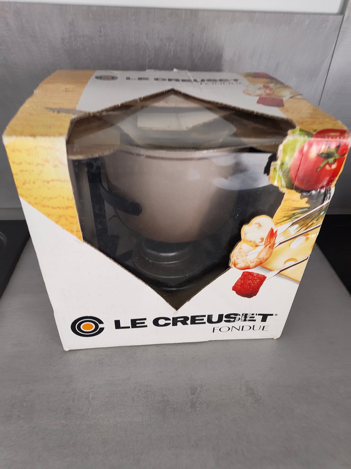 Vintage Le Creuset Fondue Set – Complete – Cast Iron – Original Box — photo 10