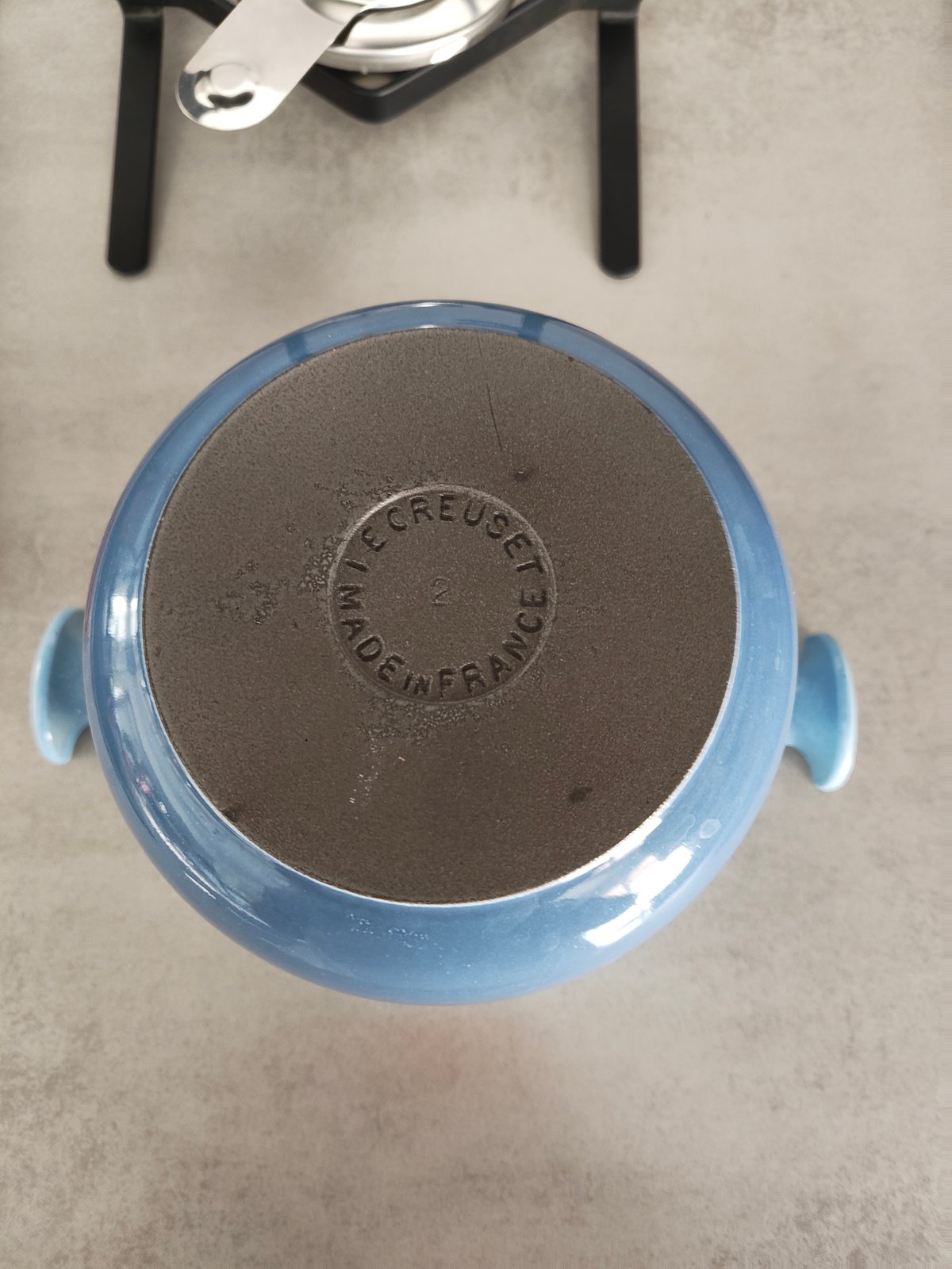 Vintage Le Creuset “La Mama” Fondue Set – Designed by Enzo Mari – Enameled Cast Iron – Made in France — photo 5