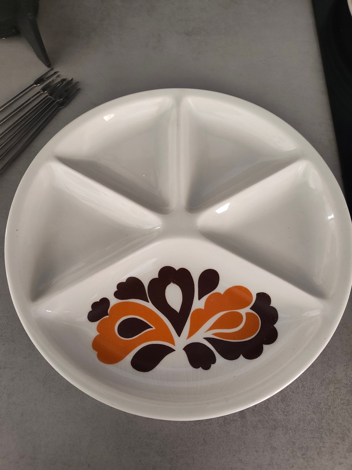 Vintage Le Creuset Paon Fondue Set – Made in France — photo 21