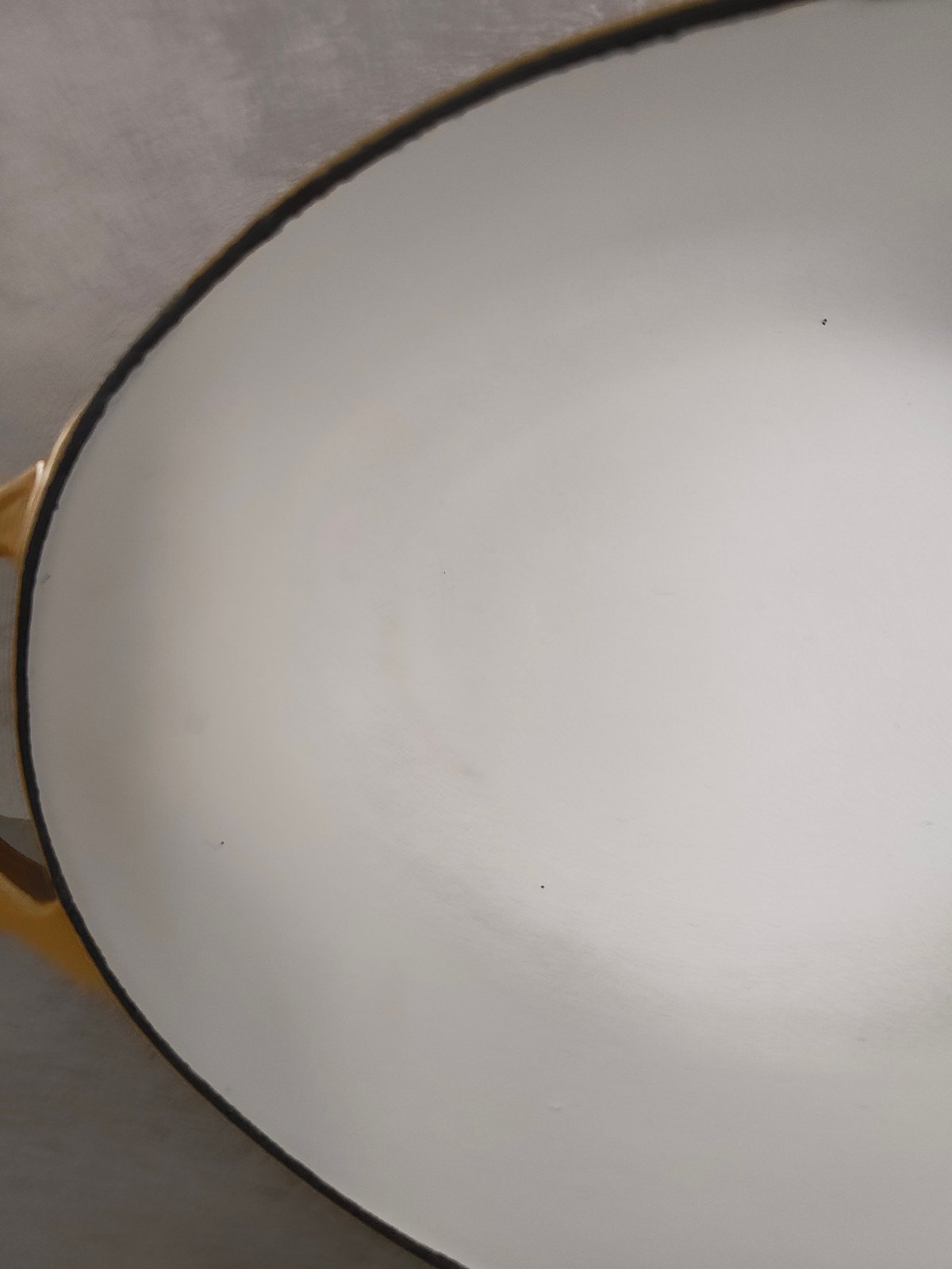 Vintage Nomar Cast Iron Cocotte – Rare French Enamel Oval Dutch Oven – Staub Group – 1970s Floral Design — photo 16