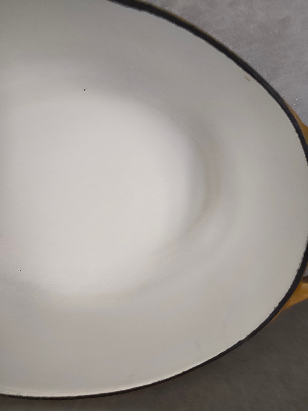 Vintage Nomar Cast Iron Cocotte – Rare French Enamel Oval Dutch Oven – Staub Group – 1970s Floral Design — photo 18