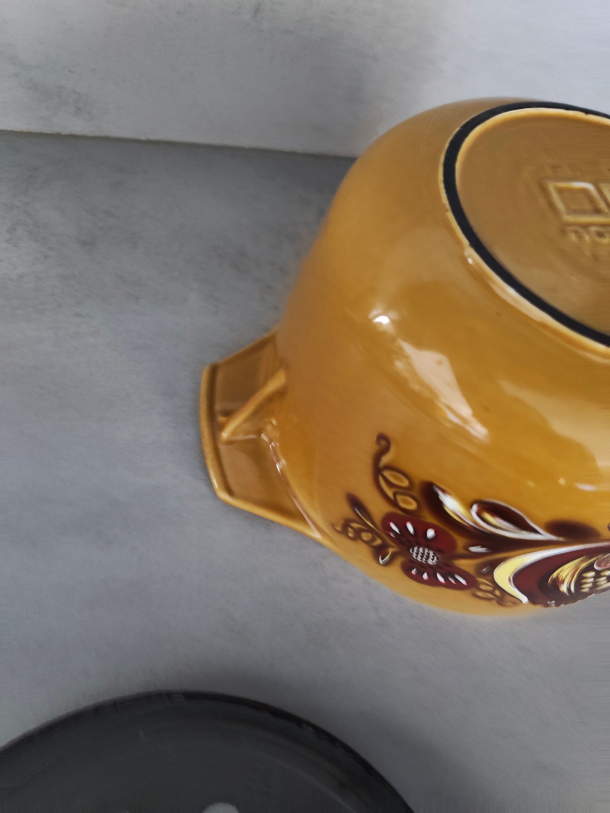 Vintage Nomar Cast Iron Poêlon – Rare Floral Folk Pattern Staub Group – 1970s — photo 11