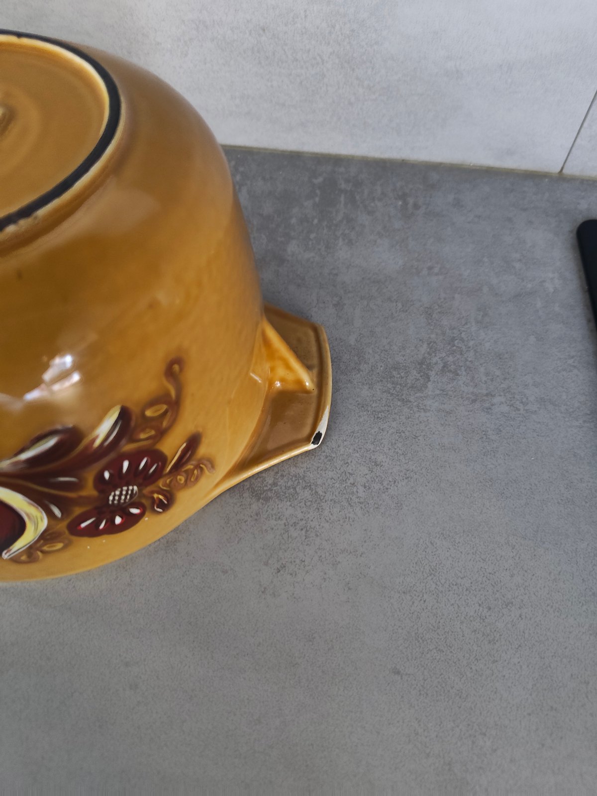 Vintage Nomar Cast Iron Poêlon – Rare Floral Folk Pattern Staub Group – 1970s — photo 12