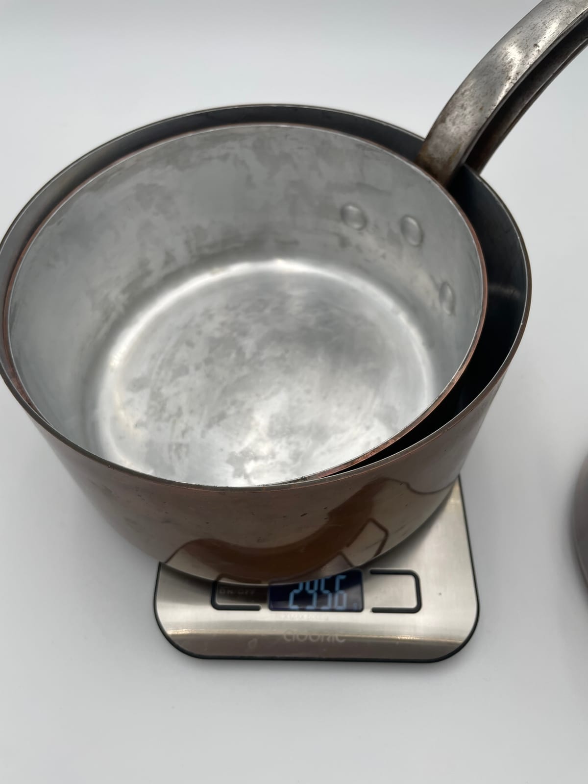 Graduated Set of Five L. Lecellier "Cuivralec" Copper Saucepans, 12–20 cm, Villedieu-les-Poêles, France — 4