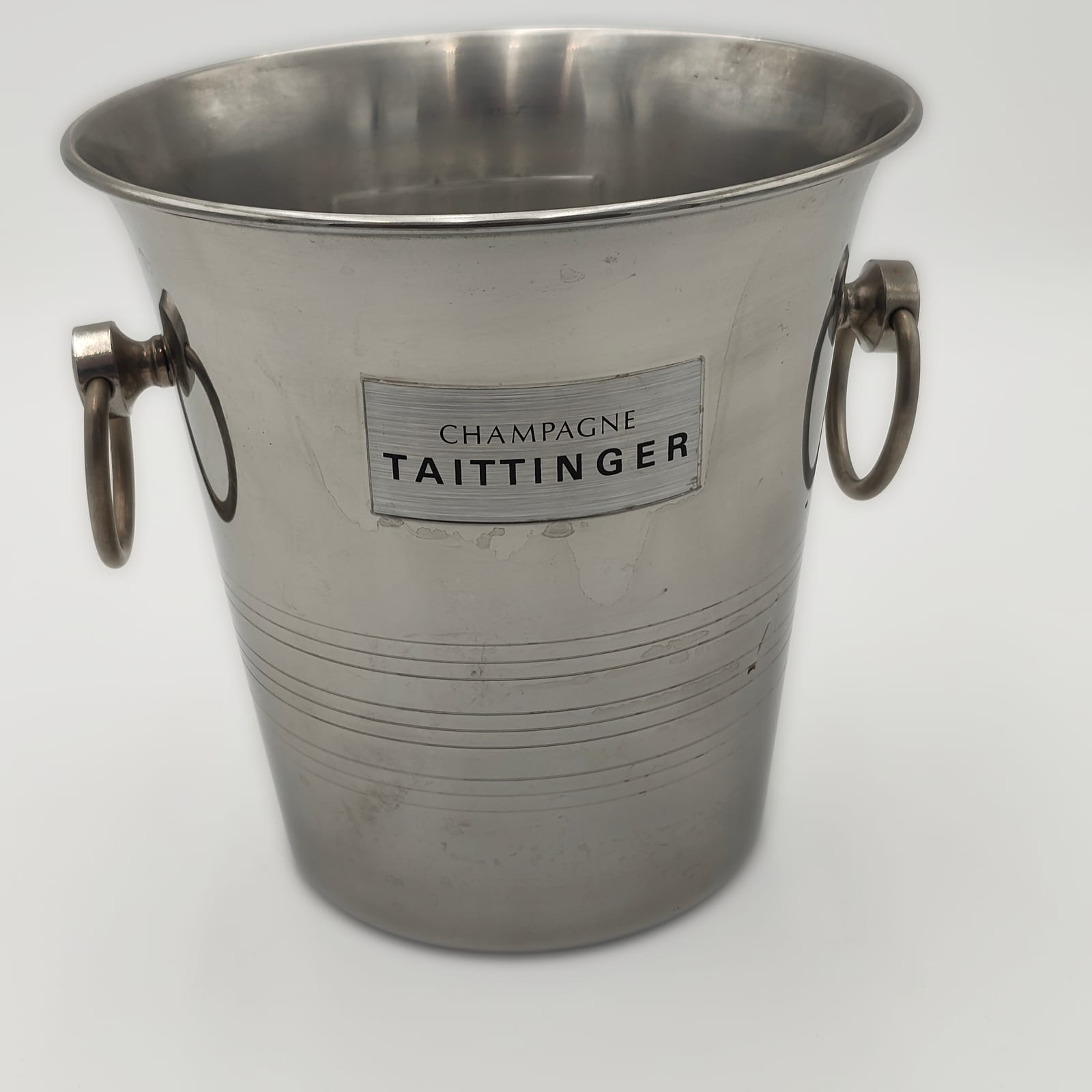 Champagne Taittinger Ice Bucket by Guy Degrenne, Stainless Steel, France — 2