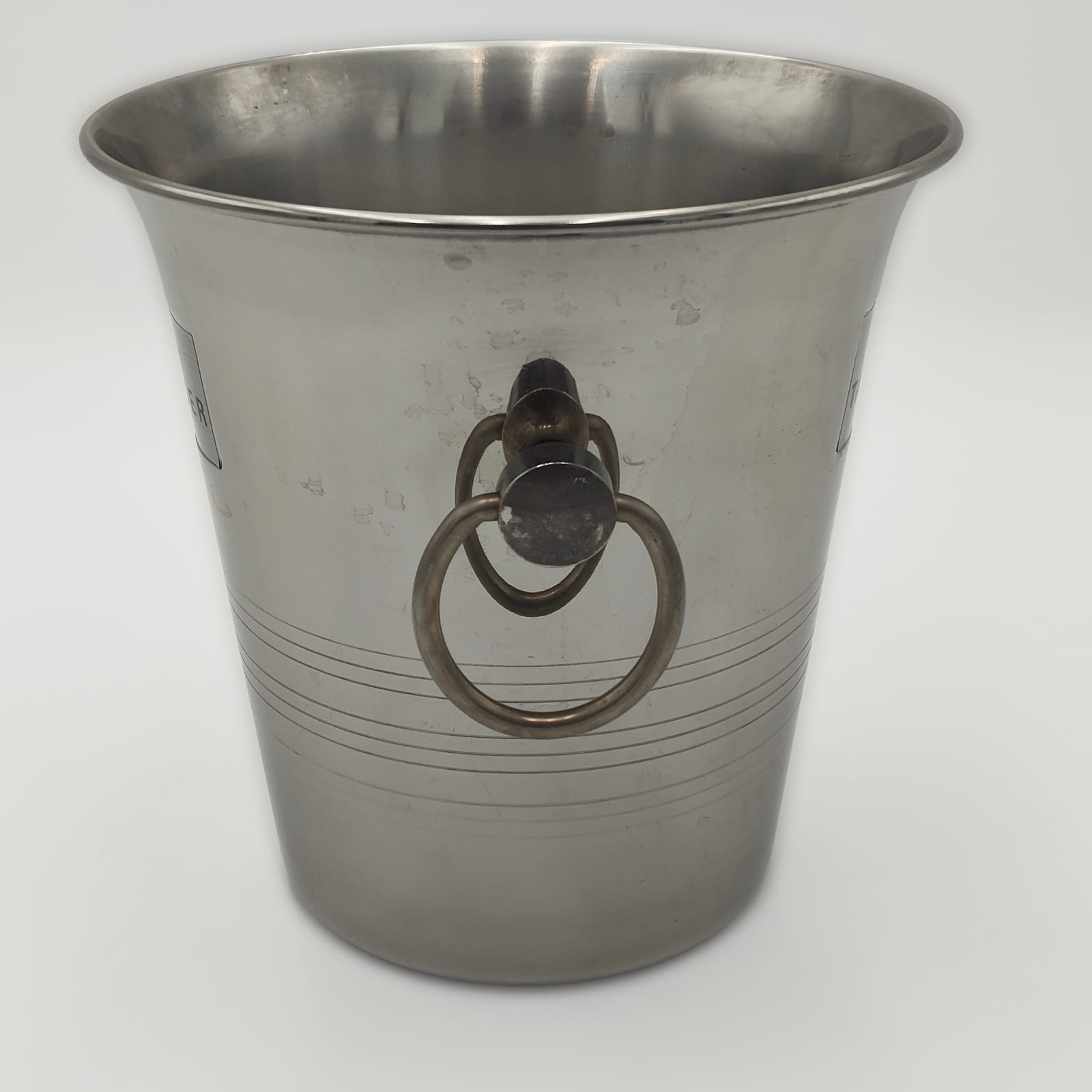 Champagne Taittinger Ice Bucket by Guy Degrenne, Stainless Steel, France — 3