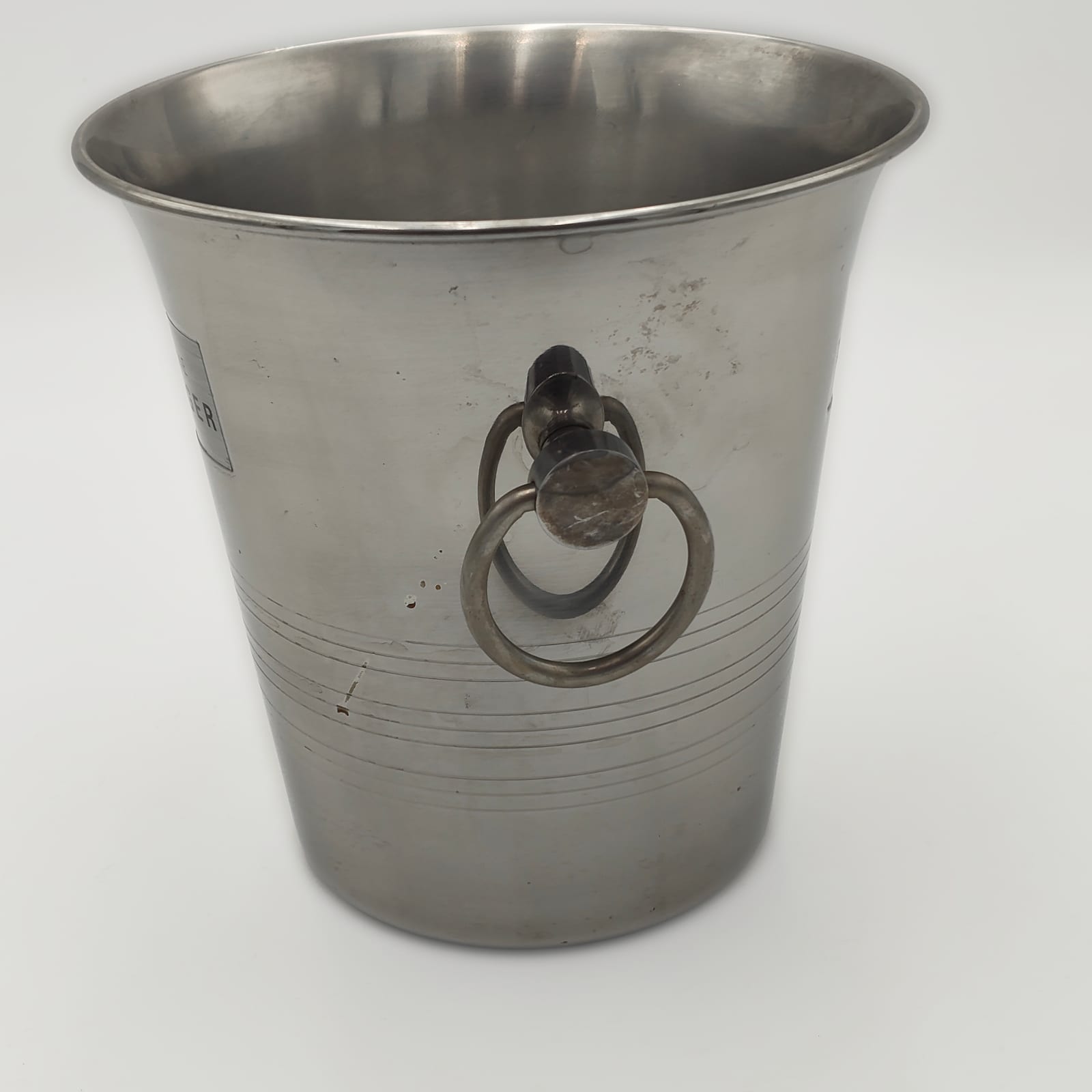 Champagne Taittinger Ice Bucket by Guy Degrenne, Stainless Steel, France — 4
