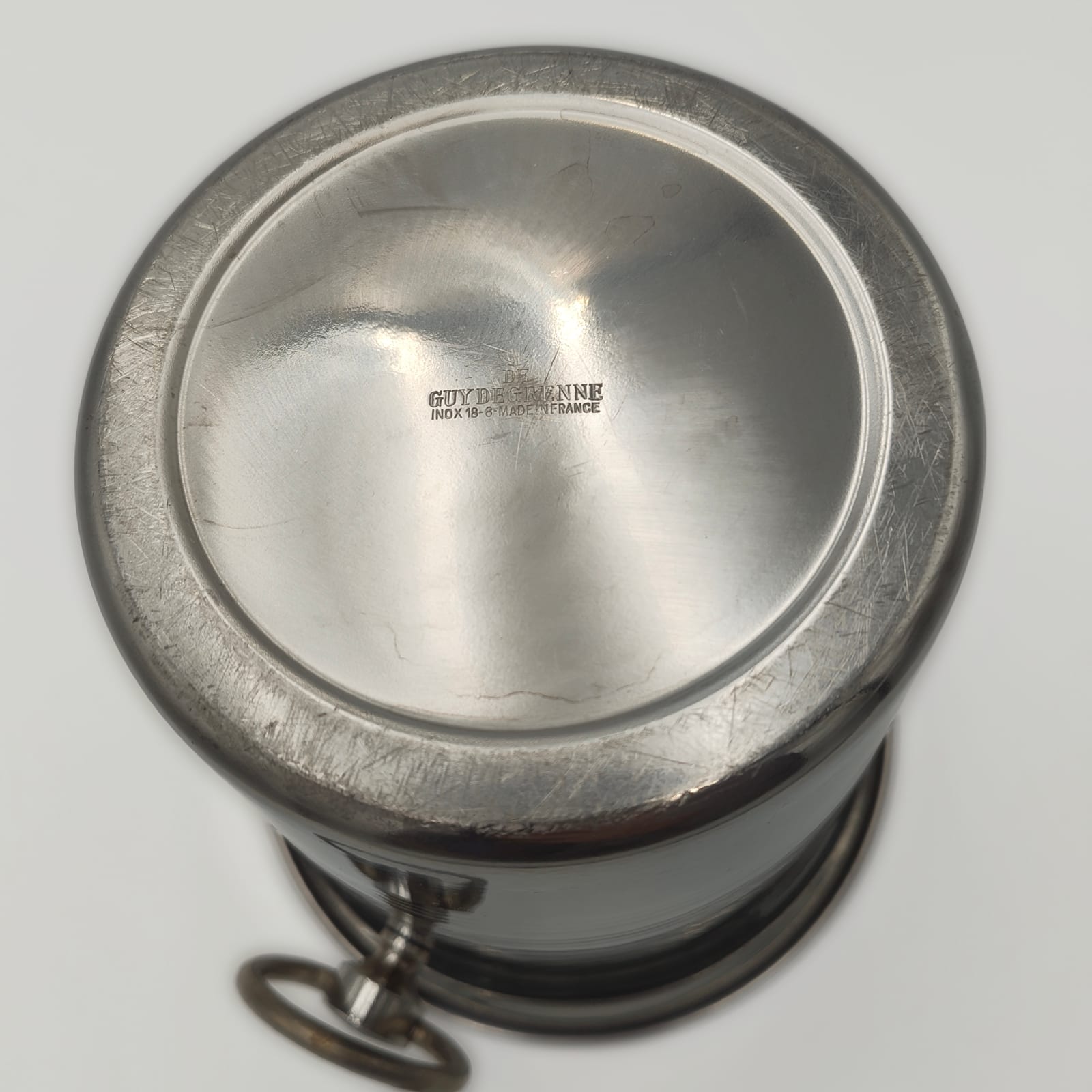 Champagne Taittinger Ice Bucket by Guy Degrenne, Stainless Steel, France — 6